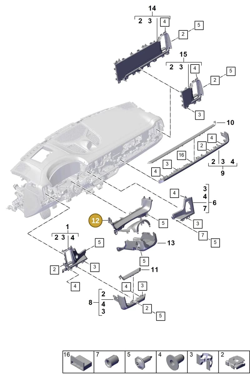 9Y1857211B5Q0 — Porsche Cayenne Coupe (2023-2023) diagram p60809050, position 12