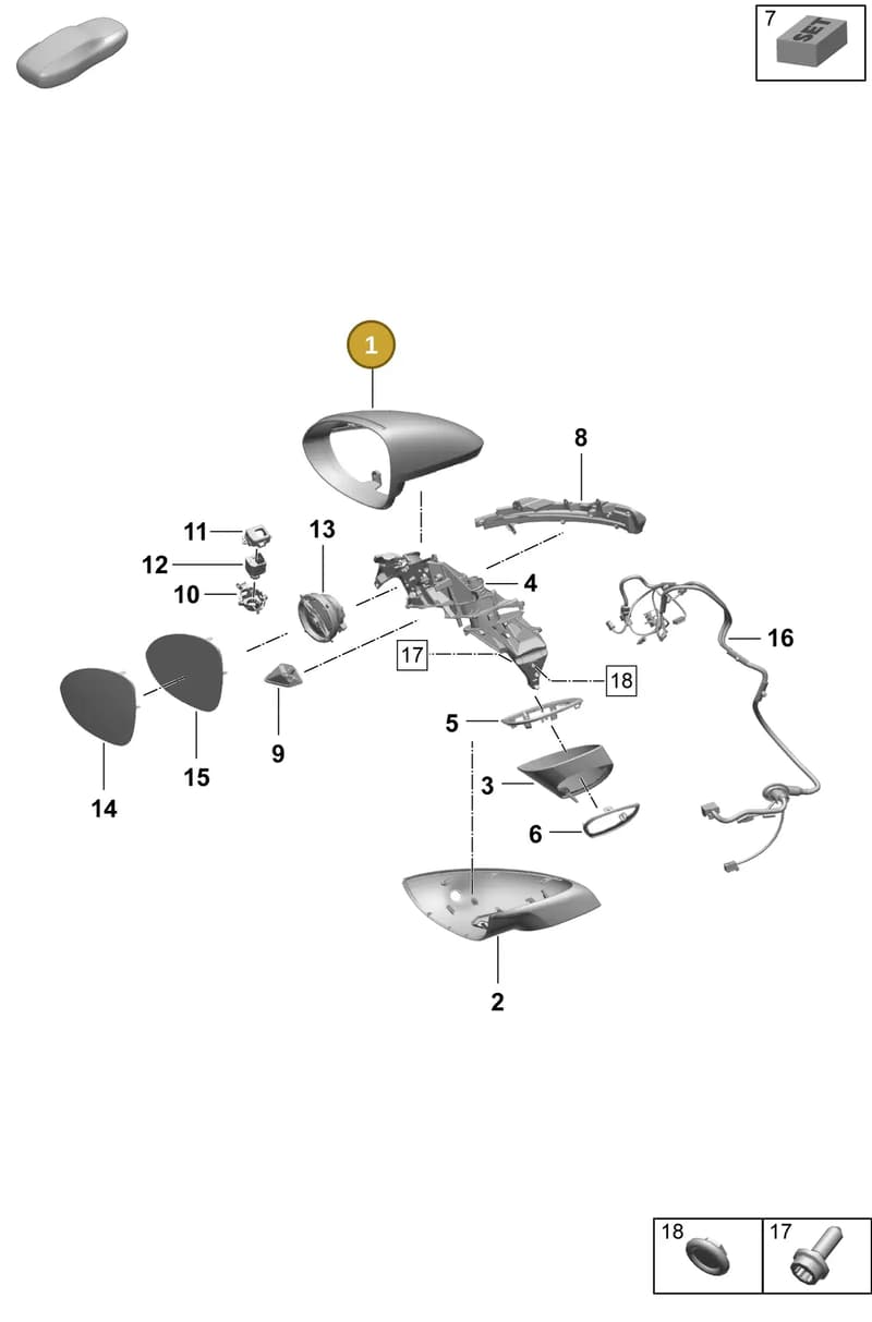 9Y1857527CG2X — Porsche Macan (2024-2024) diagram p61809500, position 1