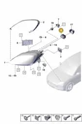 9Y1941665A Porsche Control Unit for LED Headlight