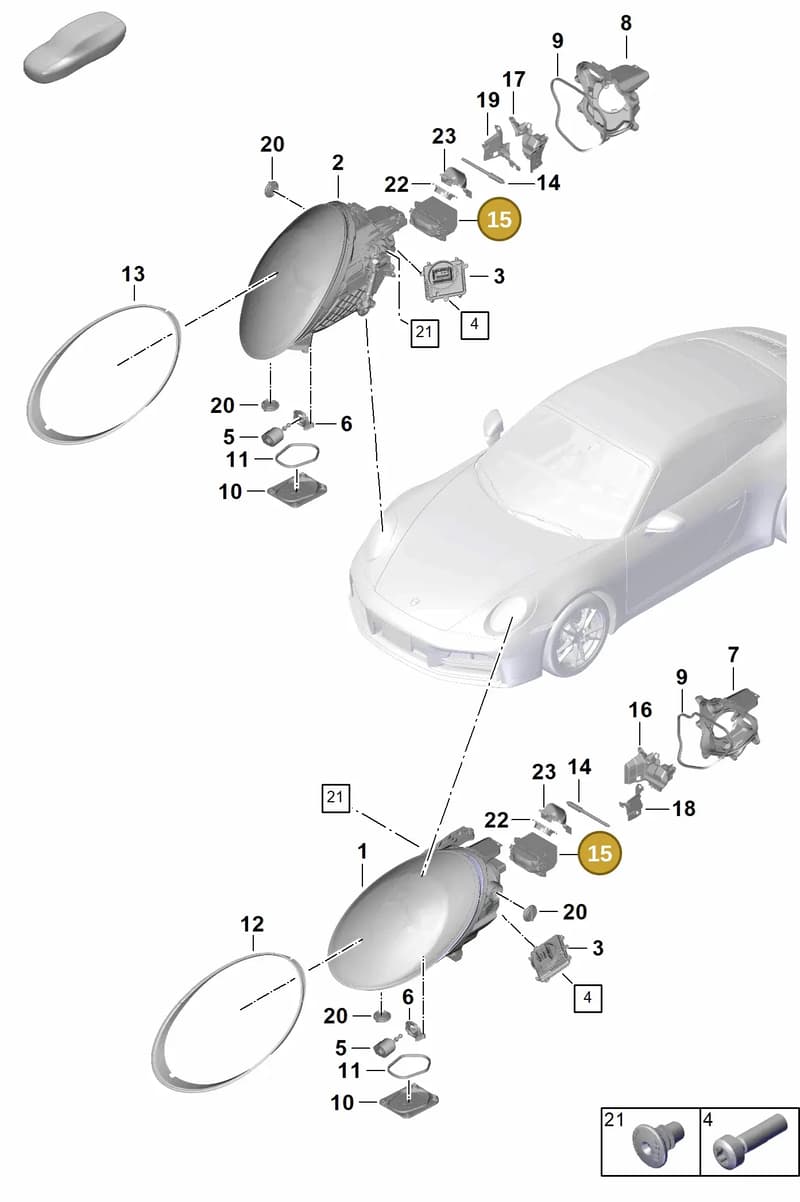 9Y1941665 — Porsche 911 (2024-2025) diagram p63908000, position 15