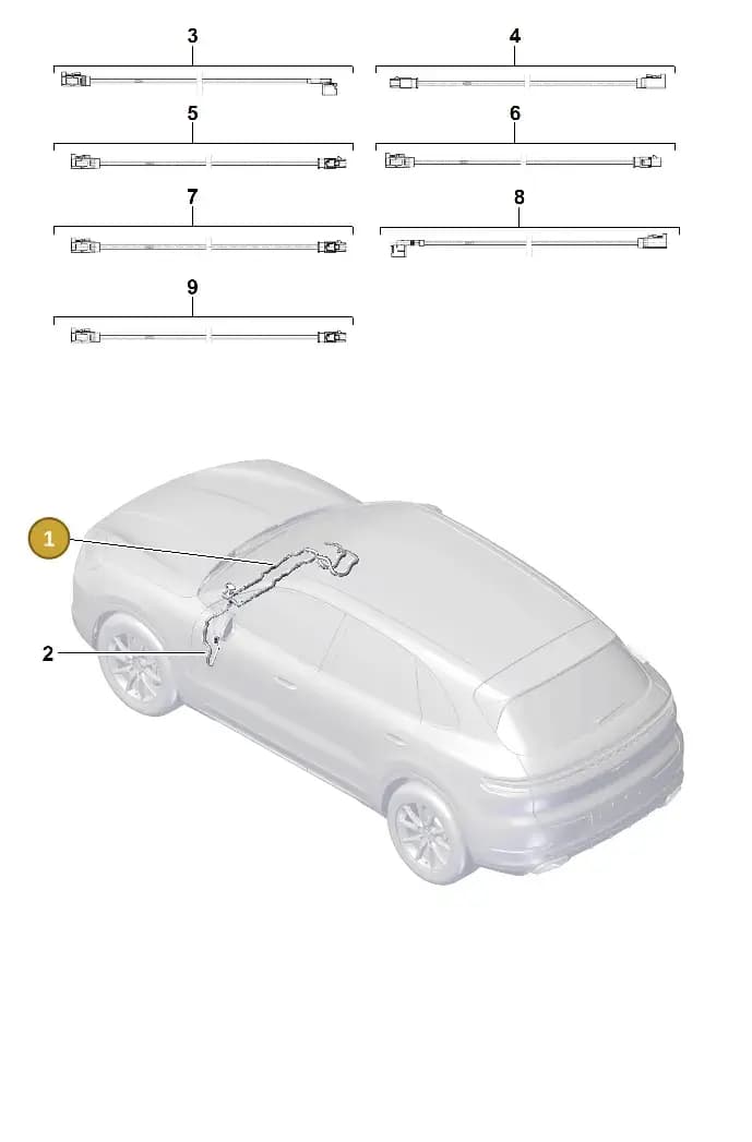 9Y1971086 — Porsche Cayenne Coupe (2023-2023) diagram p60912400, position 1