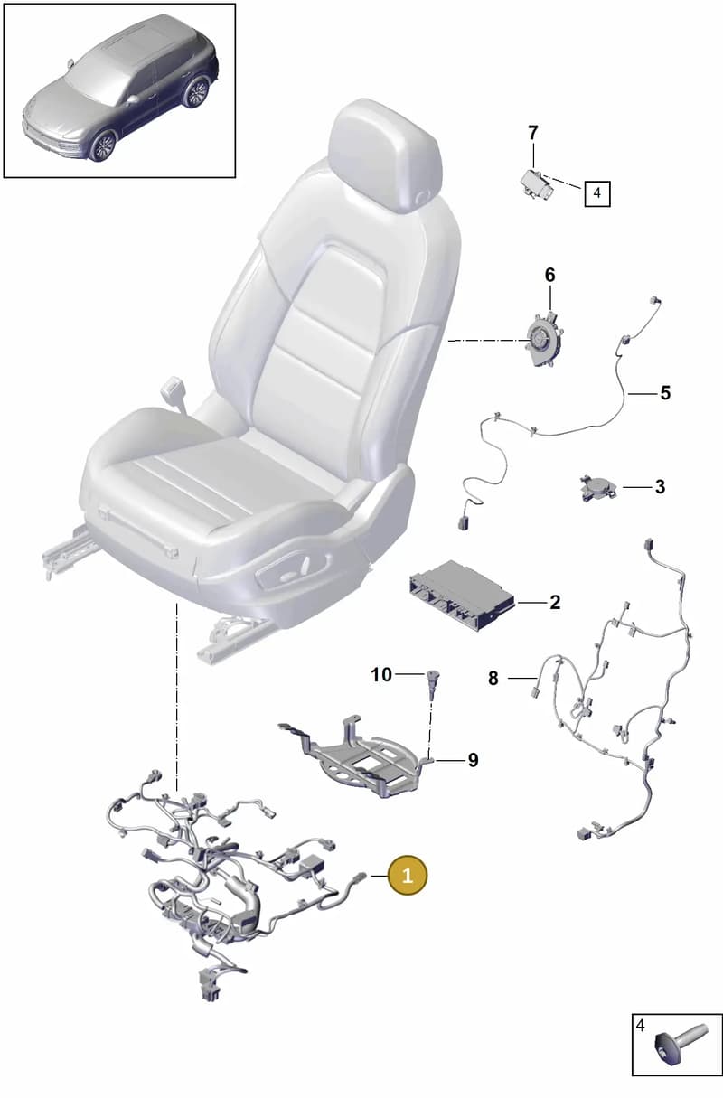 9Y1971392CF — Porsche Cayenne (2017-2023) diagram p51817020, position 1