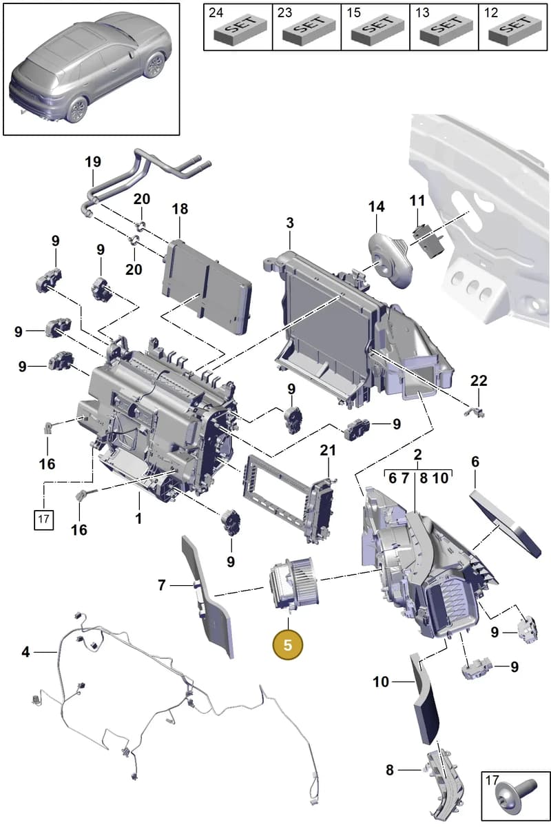 9Y2819656 — Porsche Cayenne (2017-2023) diagram p51814000, position 5