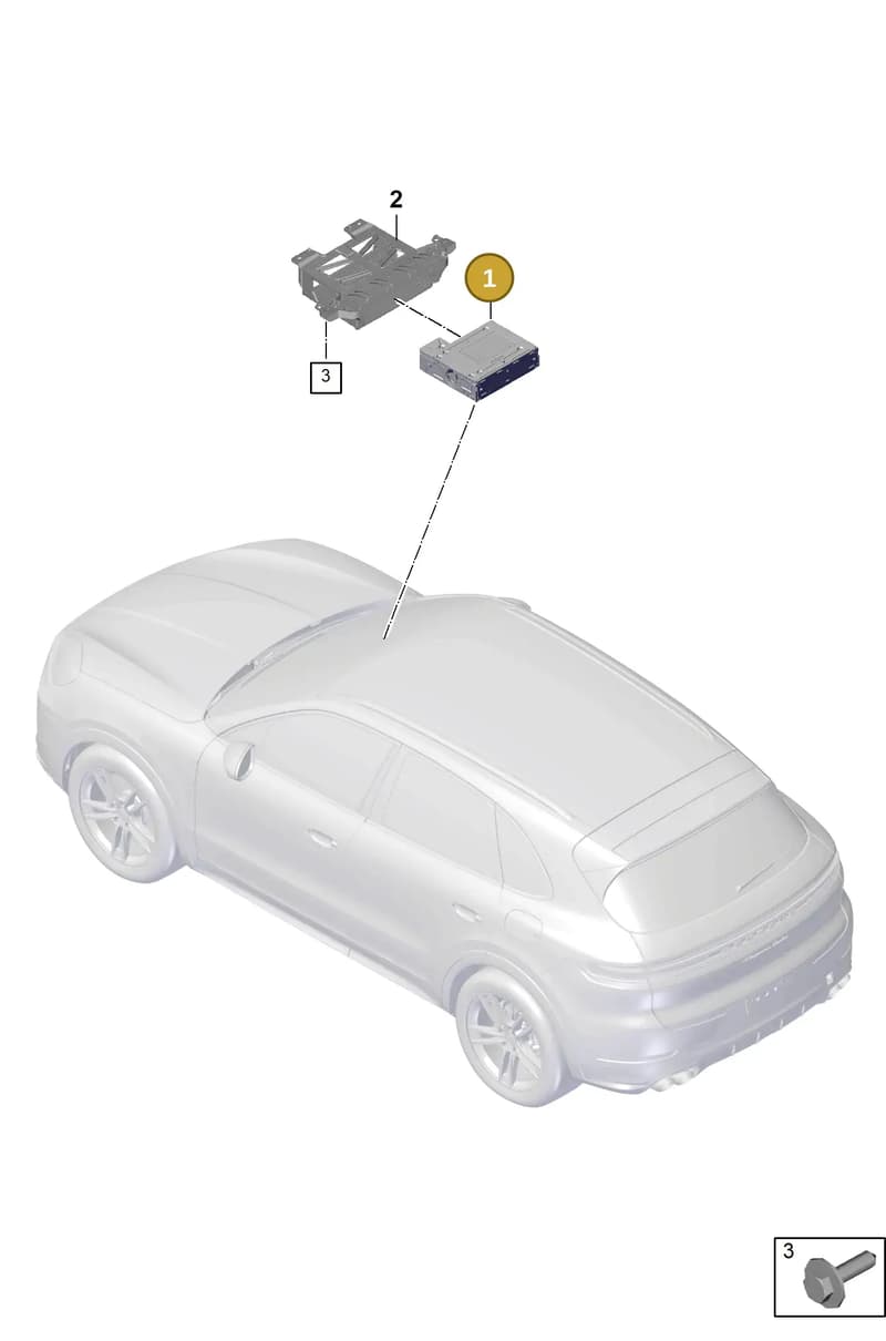 9Y3035136P — Porsche Cayenne Coupe (2023-2023) diagram p60911000, position 1