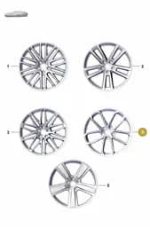9Y3601025APIG4 Porsche Alloy Wheel (Ocean Blue Pearl Effect IG4)
