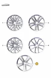 9Y3601025CEOU9 Porsche Alloy Wheel (Vesuvius-Grey OU9)