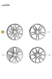 9Y3601025DAJE1 Porsche Alloy Wheel (Matt Black JE1)