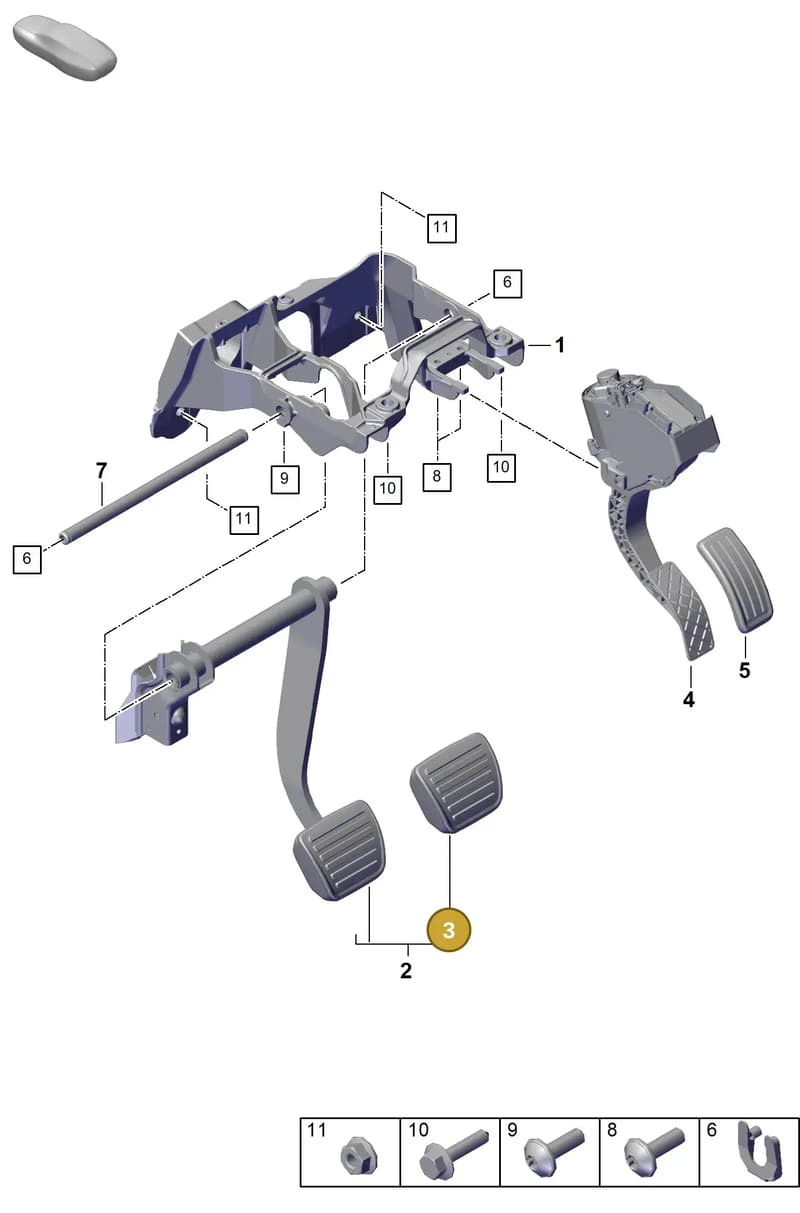 9Y3807500EG2X — Porsche Cayenne (2017-2023) diagram p51000010, position 3
