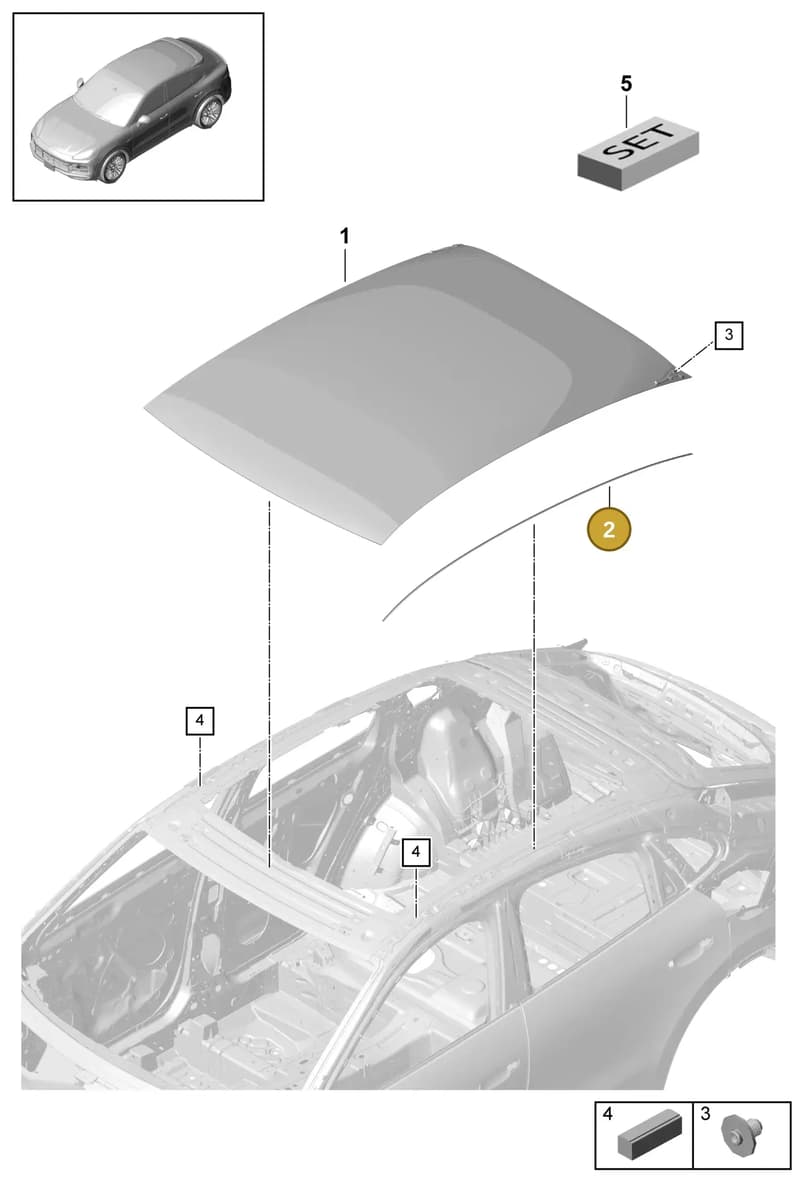 9Y3817668A — Porsche Cayenne (2017-2023) diagram p51811010, position 2