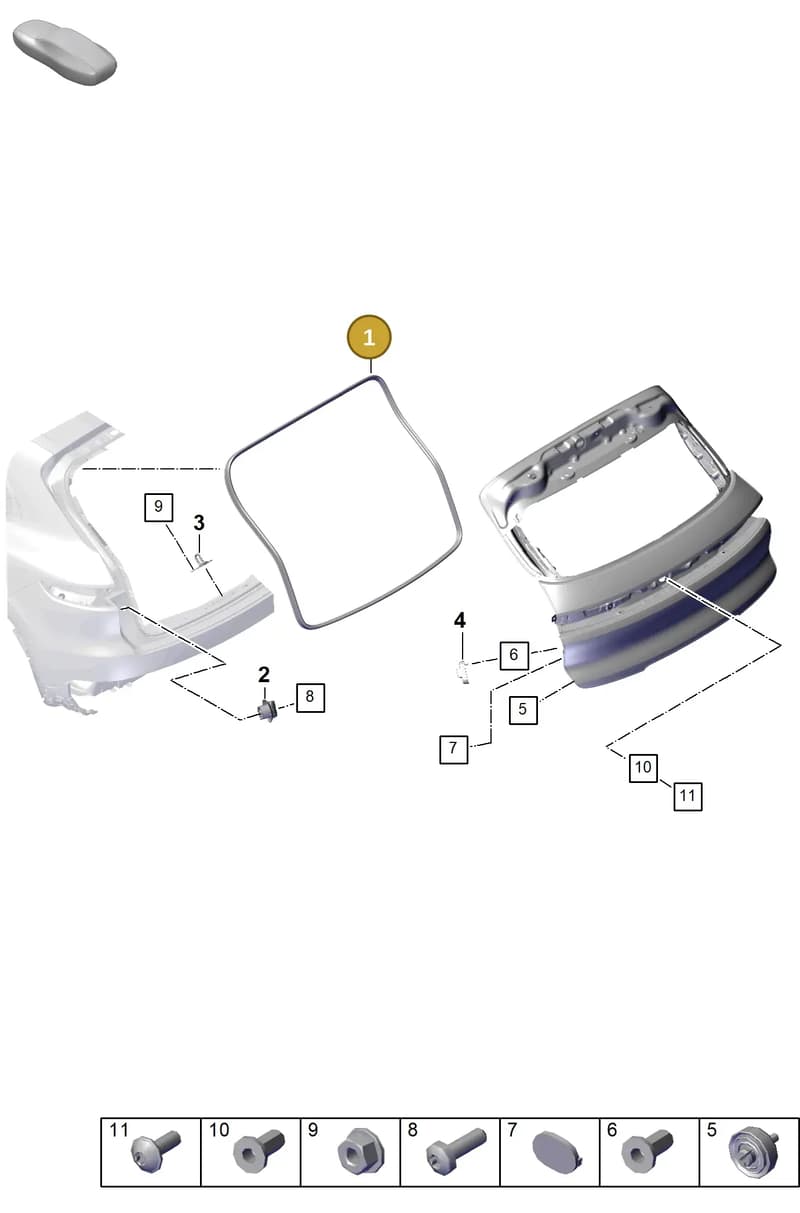 9Y3827705C — Porsche Cayenne Coupe (2023-2023) diagram p60803120, position 1