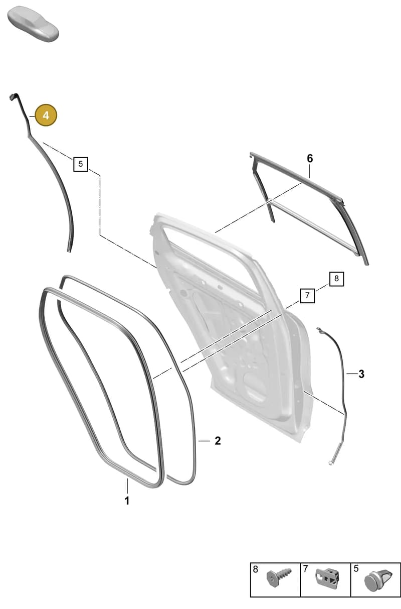 9Y3839761B — Porsche Cayenne Coupe (2023-2023) diagram p60804175, position 4