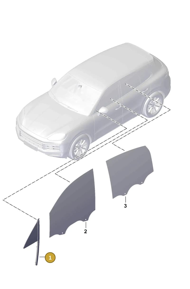 9Y3845318CBGV9 — Porsche Cayenne Coupe (2023-2023) diagram p60805010, position 1