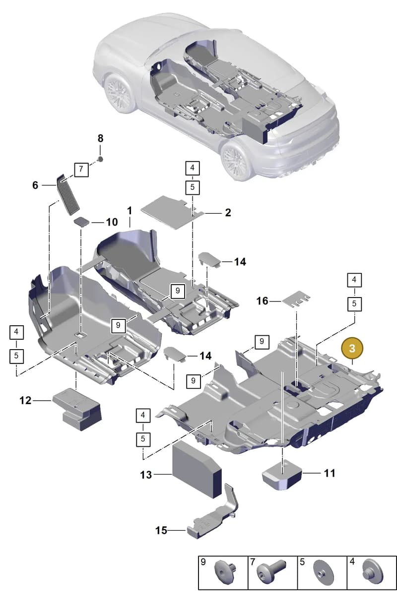 9Y3863367E9M0 — Porsche Cayenne Coupe (2023-2023) diagram p60807110, position 3
