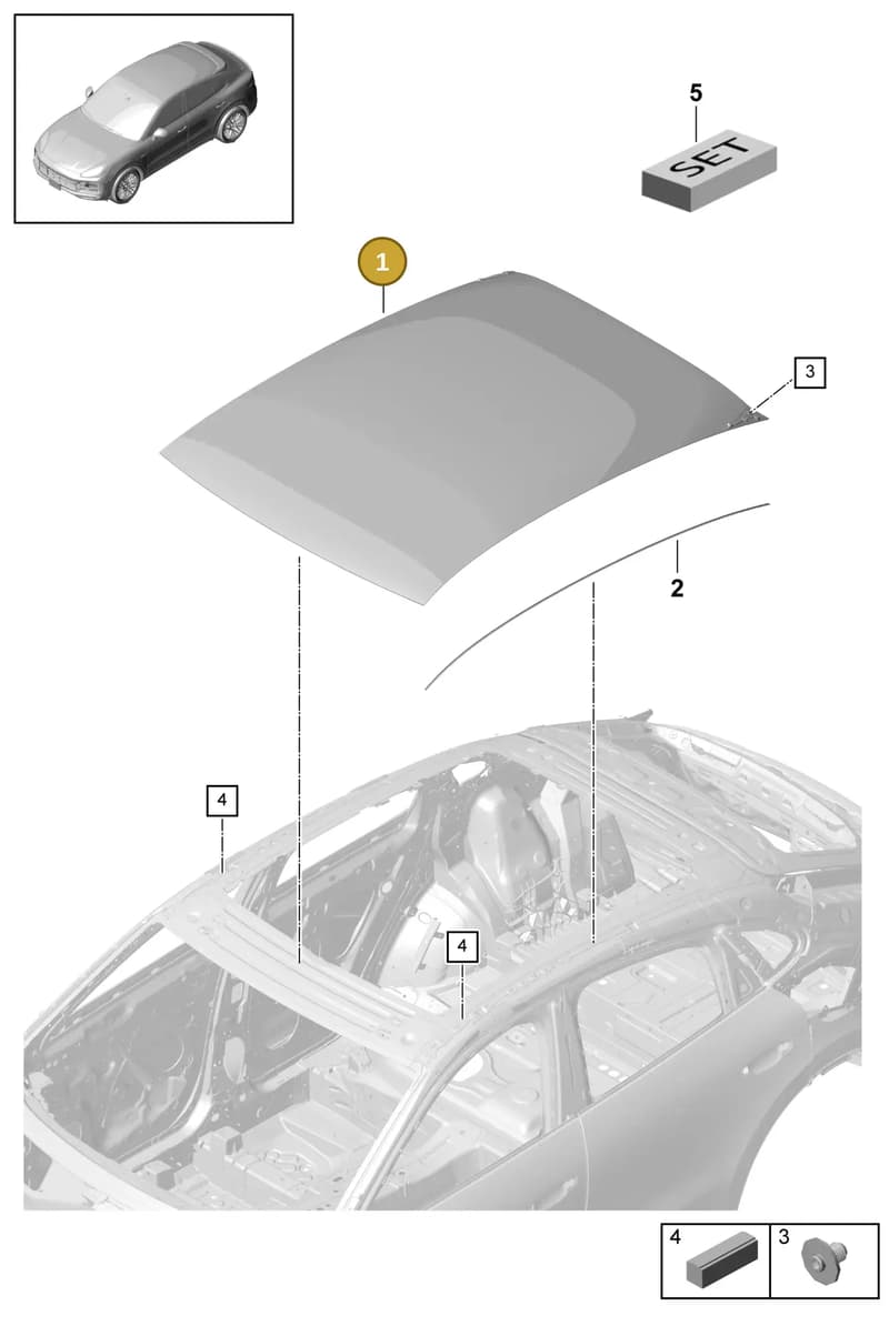 9Y3877259A — Porsche Cayenne (2017-2023) diagram p51811010, position 1