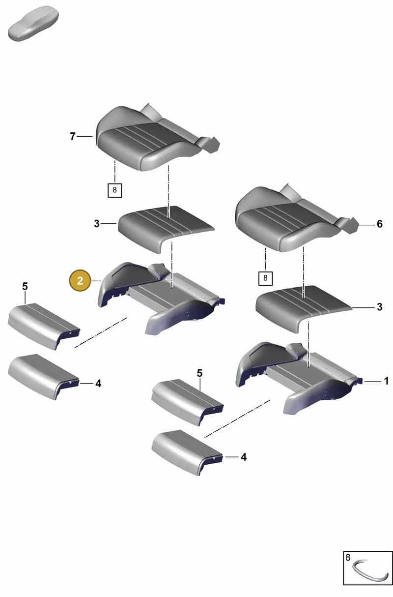 9Y3881376C — Porsche Cayenne Coupe (2023-2023) diagram p60817420, position 2