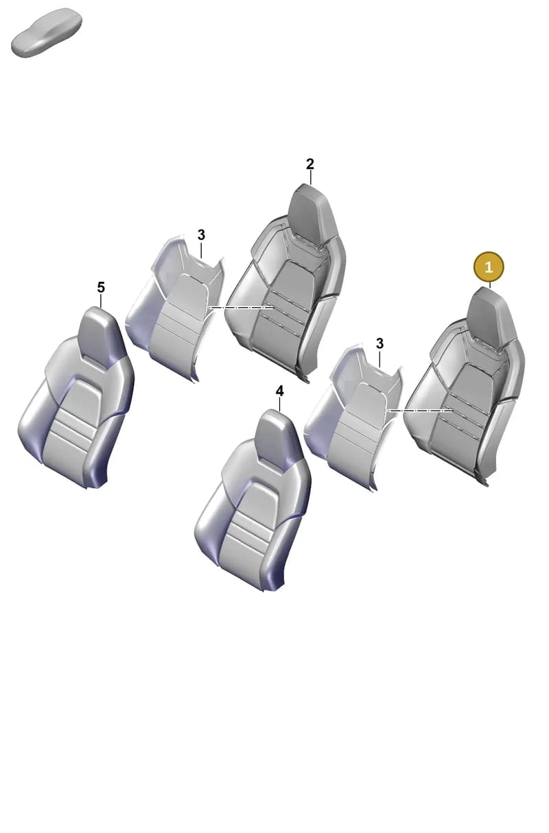 9Y3881775 — Porsche Cayenne Coupe (2023-2023) diagram p60817320, position 1