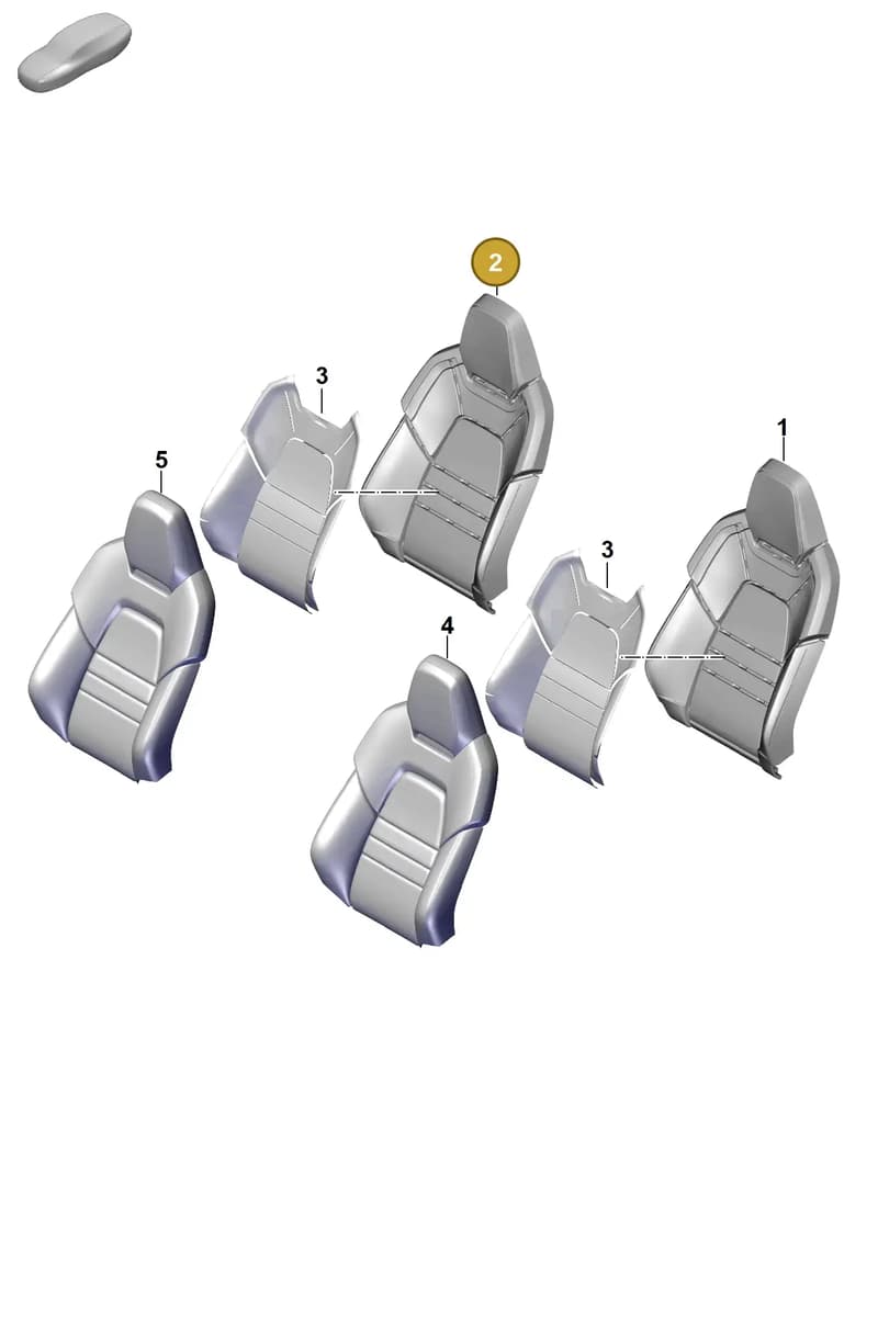 9Y3881776 — Porsche Cayenne Coupe (2023-2023) diagram p60817320, position 2
