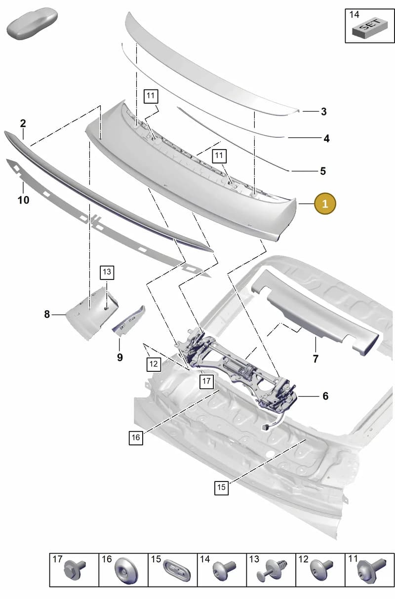 9Y3898932D — Porsche Cayenne Coupe (2023-2023) diagram p60803180, position 1
