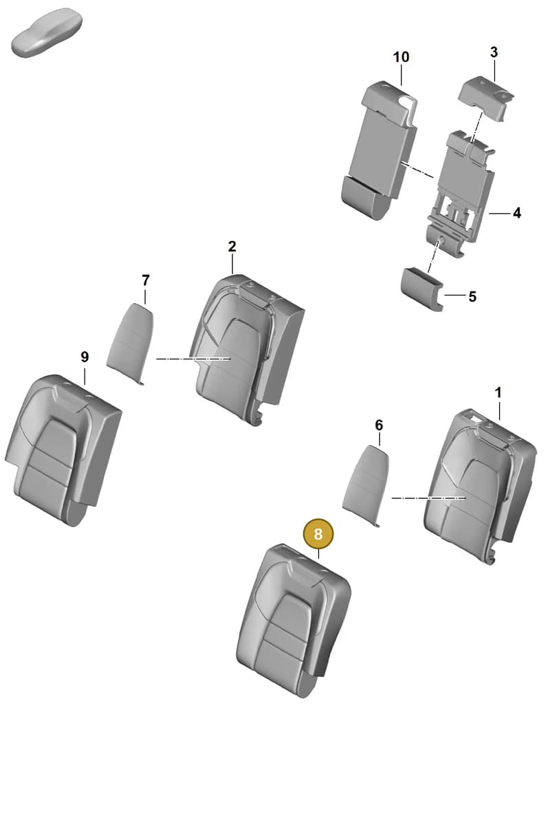 9Y3963568C — Porsche Cayenne Coupe (2023-2023) diagram p60818310, position 8
