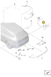 9Y3971145CD Porsche Cable Set for Tailgate