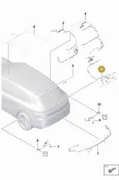 9Y3971145DT Porsche Cable Set for Tailgate