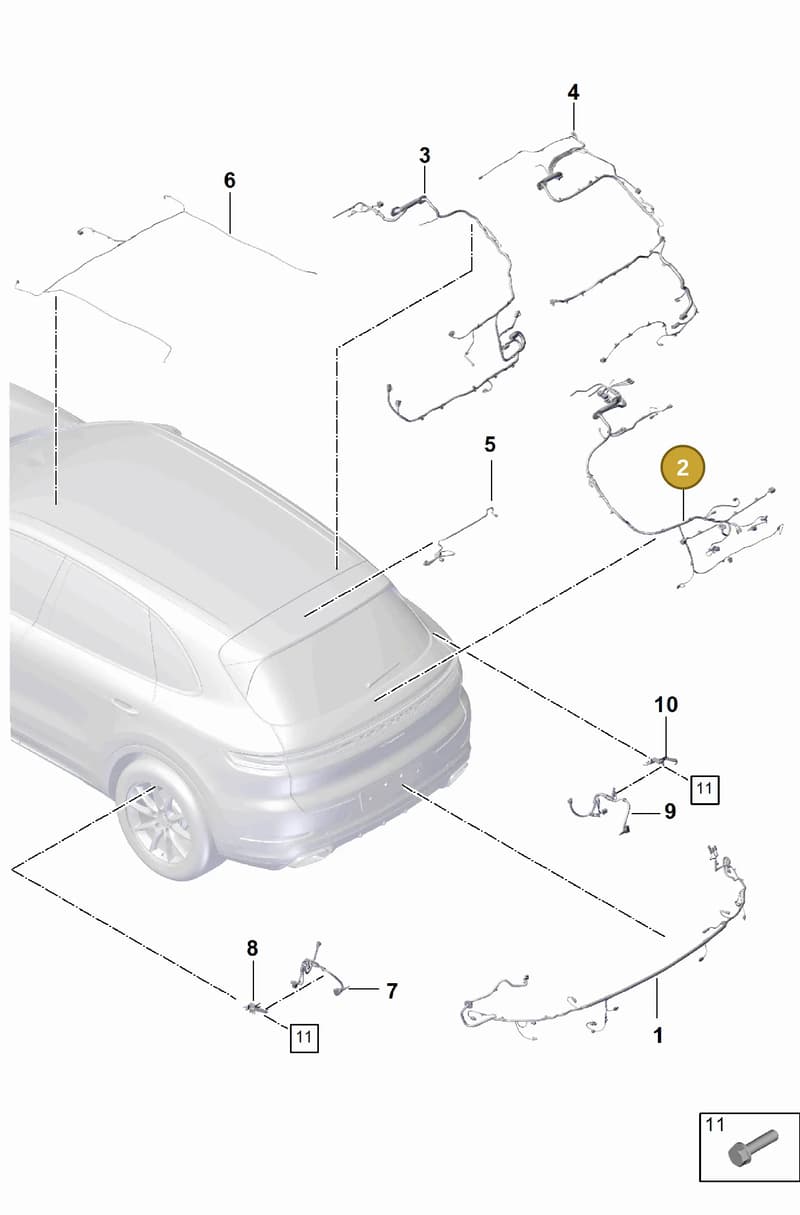 9Y3971145EJ — Porsche Cayenne Coupe (2023-2023) diagram p60903500, position 2
