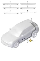9Y3971298D Porsche Aerial Connection Line