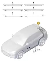 9Y3974287B Porsche Aerial Connection Line