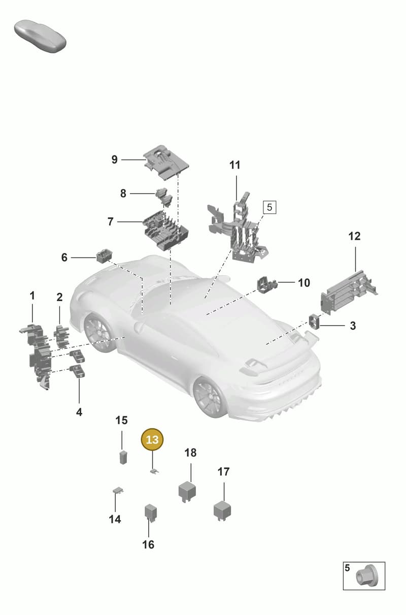 PAA102615B — Porsche 911 (2021-2022) diagram p59902000, position 13