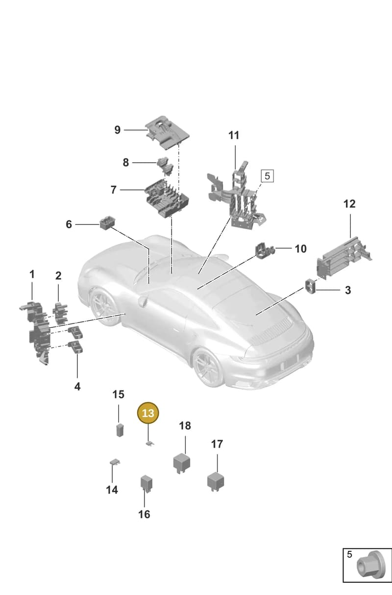 PAA102615C — Porsche 911 (2020-2022) diagram p57902000, position 13