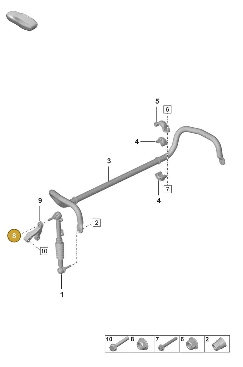 PAA108234 — Porsche 911 (2018-2024) diagram p53402010, position 8