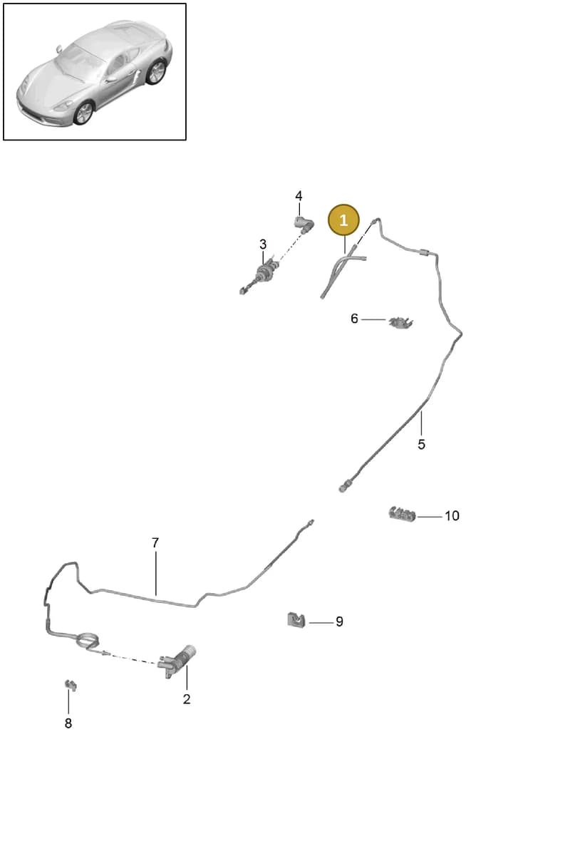 PAA721453 — Porsche Cayman (2016-2019) diagram p50703000, position 1