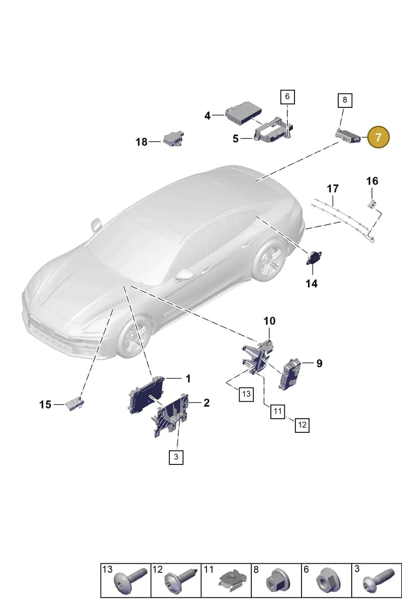 PAA907483A — Porsche Panamera (2023-2025) diagram p62901100, position 7