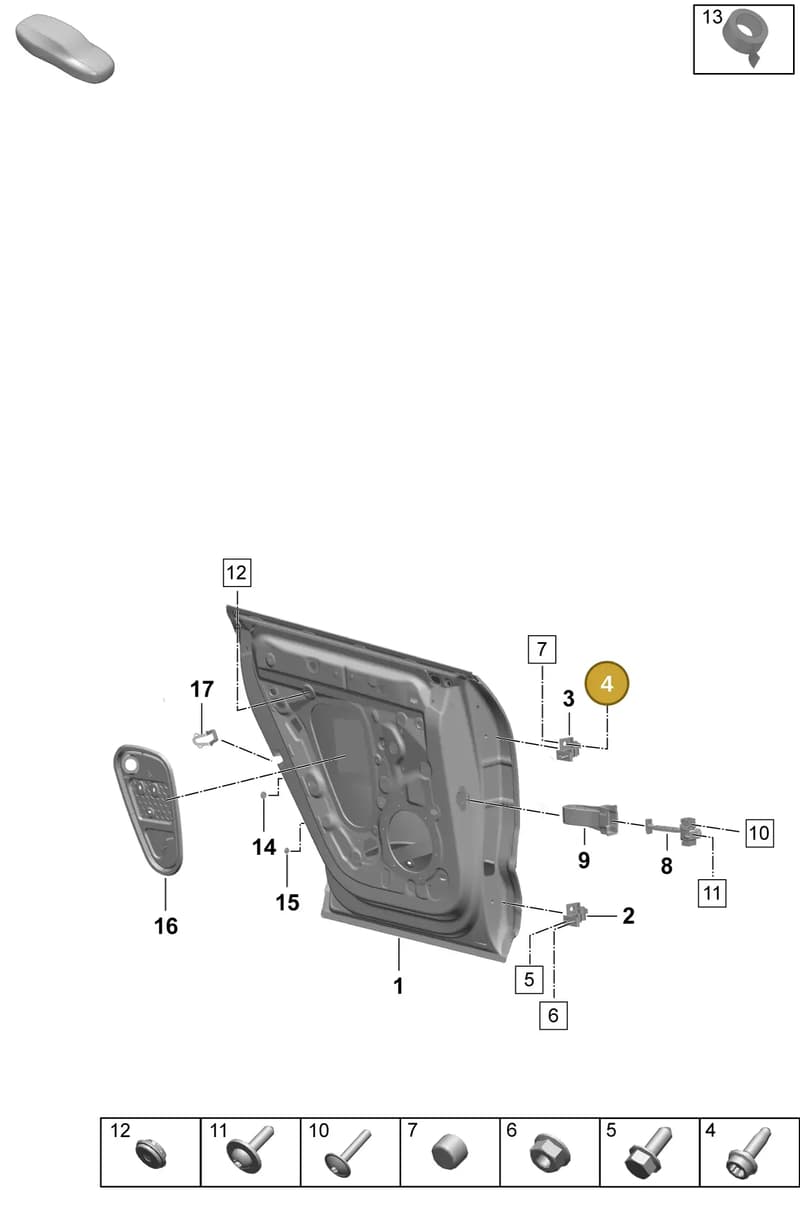 PAA912582 — Porsche Macan (2024-2024) diagram p61804050, position 4