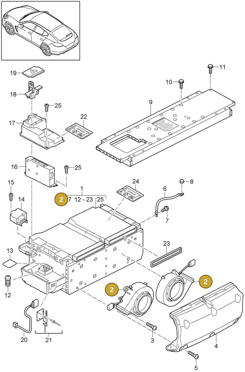 PAA915227 — Porsche Cayenne (2010-2018) diagram p35901040, position 2