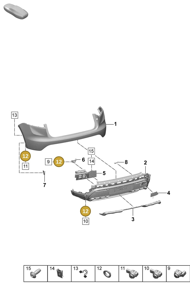 PAA9191339B9 — Porsche Macan (2024-2024) diagram p61802530, position 12