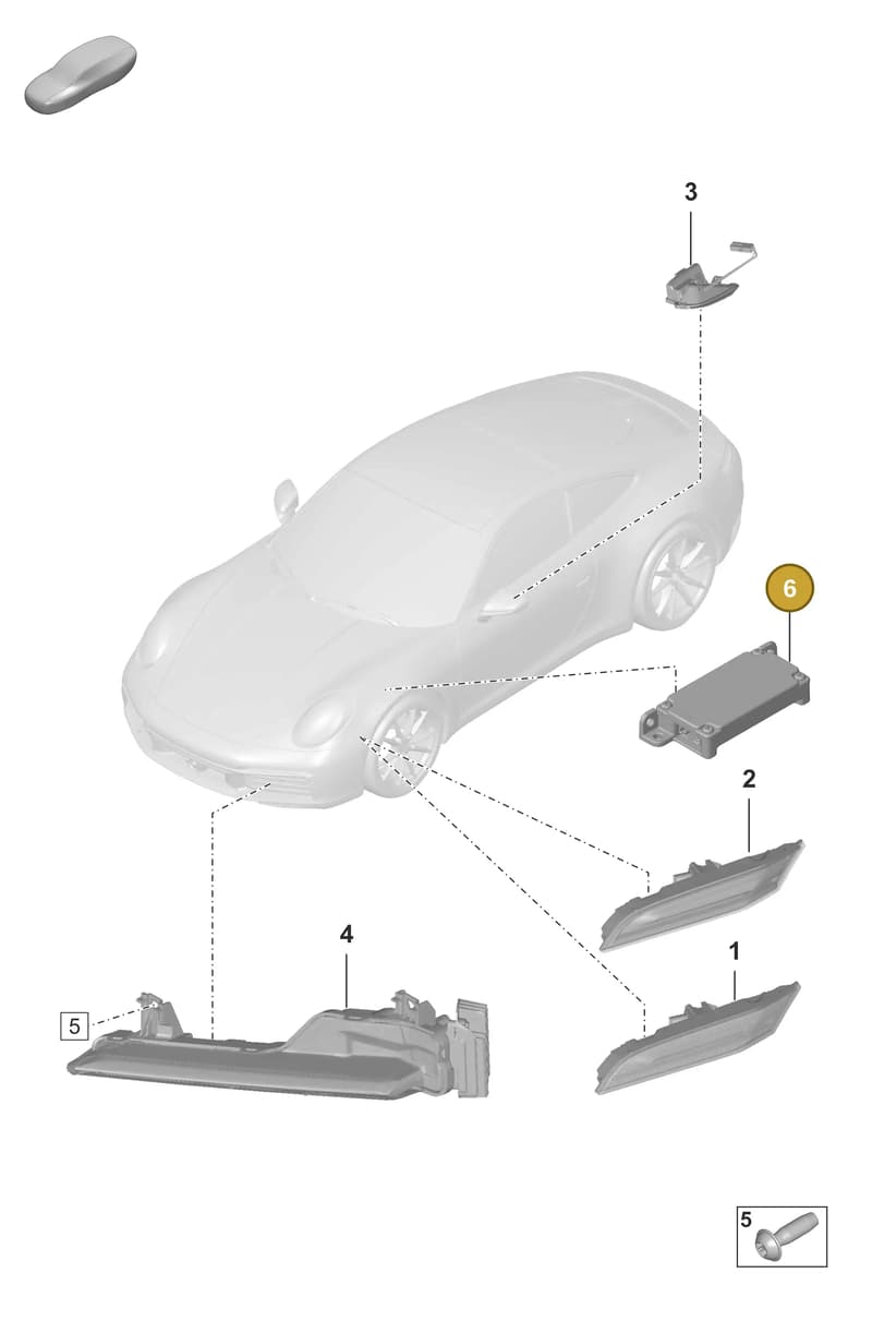 PAA941597 — Porsche 911 (2018-2024) diagram p53905040, position 6
