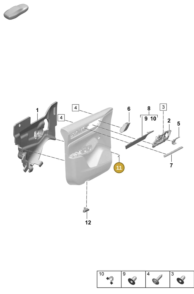 PAA945699 — Porsche Macan (2024-2024) diagram p61808450, position 11