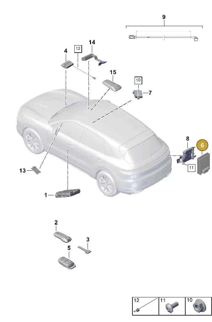 PAA963513C — Porsche Cayenne Coupe (2023-2023) diagram p60901400, position 6