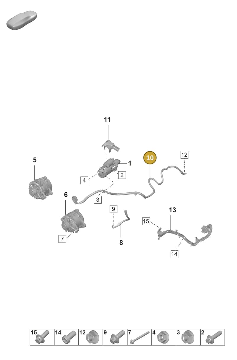 PAA971793 — Porsche 911 (2018-2024) diagram p53902050, position 10