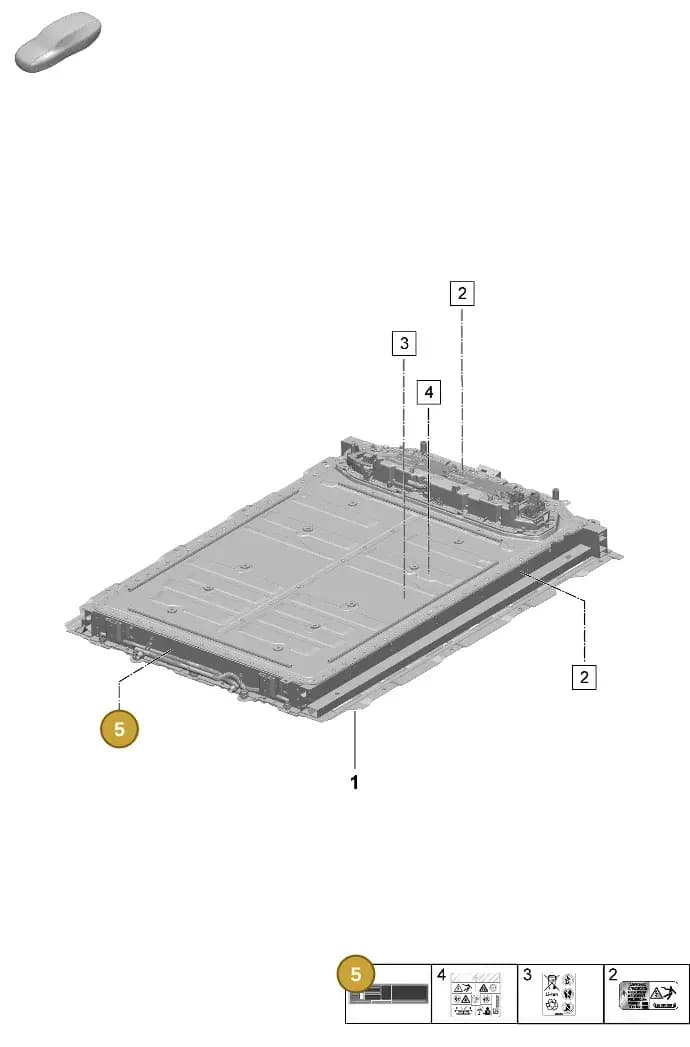 PAB000101B — Porsche Macan (2024-2024) diagram p61251000, position 5