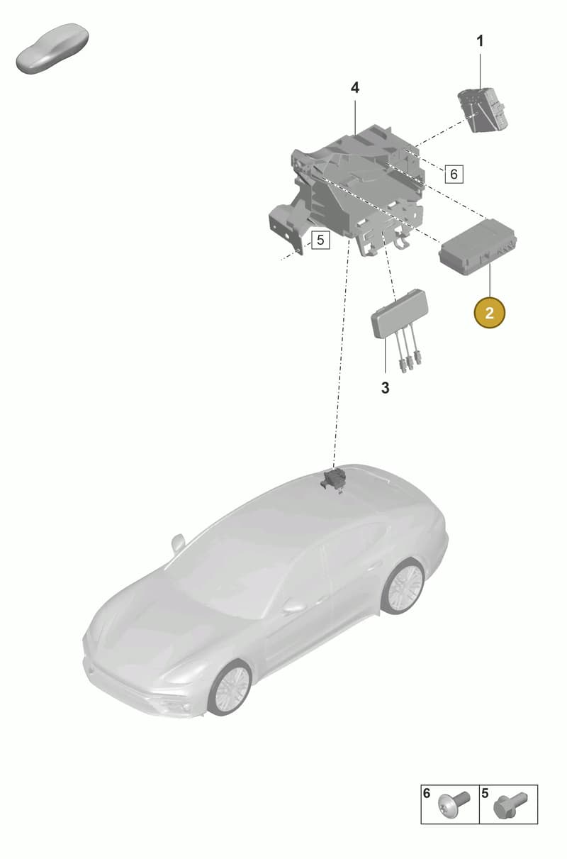 PAB035284C — Porsche Panamera (2020-2023) diagram p58901100, position 2