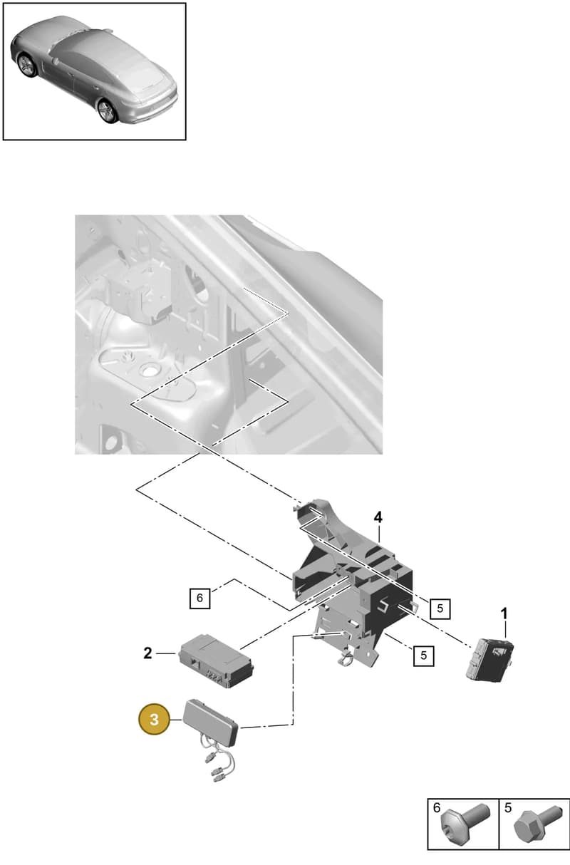 PAB035503 — Porsche Panamera (2016-2020) diagram p49901100, position 3