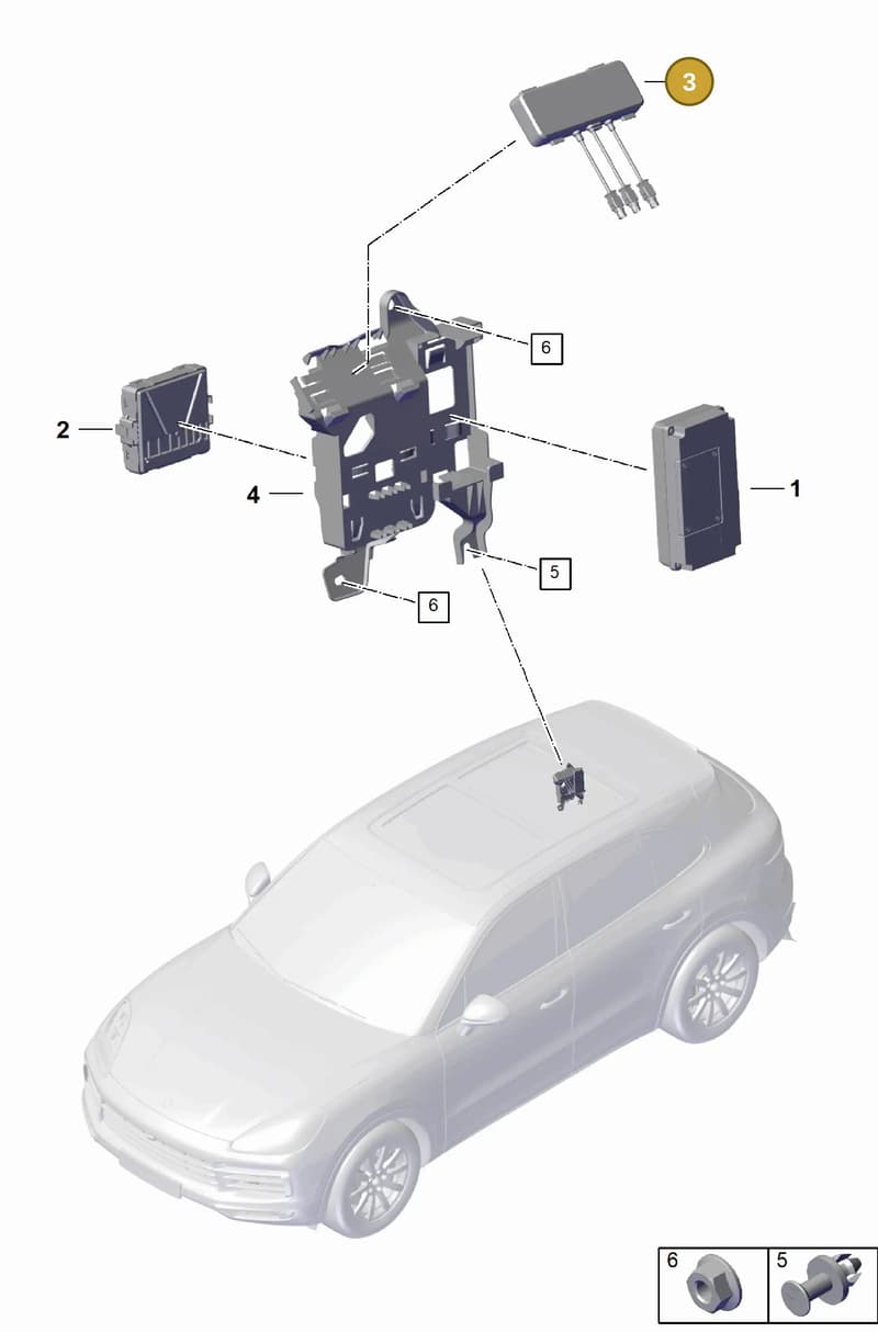 PAB035503 — Porsche Cayenne Coupe (2023-2023) diagram p60901700, position 3