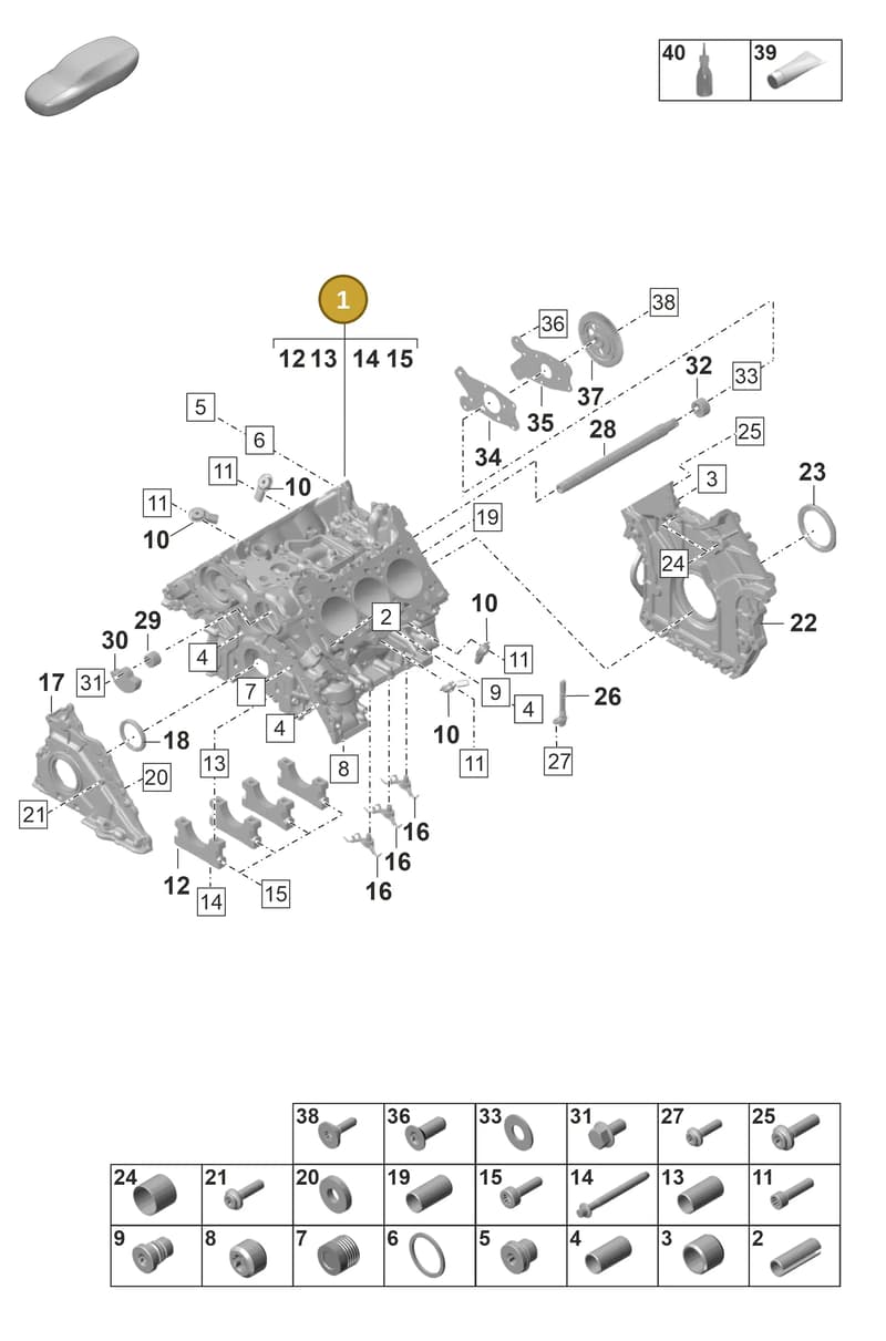 PAB103011H — Porsche Panamera (2023-2025) diagram p58101110, position 1