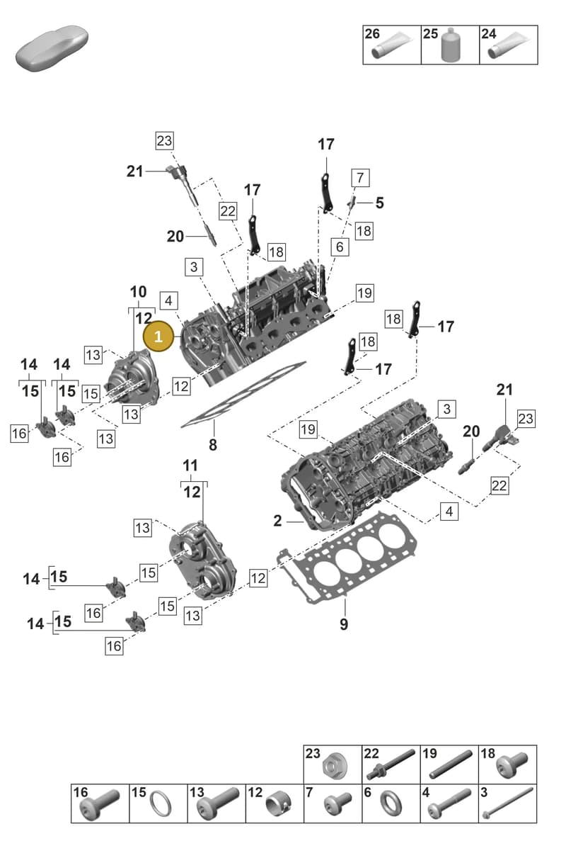 PAB103061 — Porsche Panamera (2020-2023) diagram p58103000, position 1