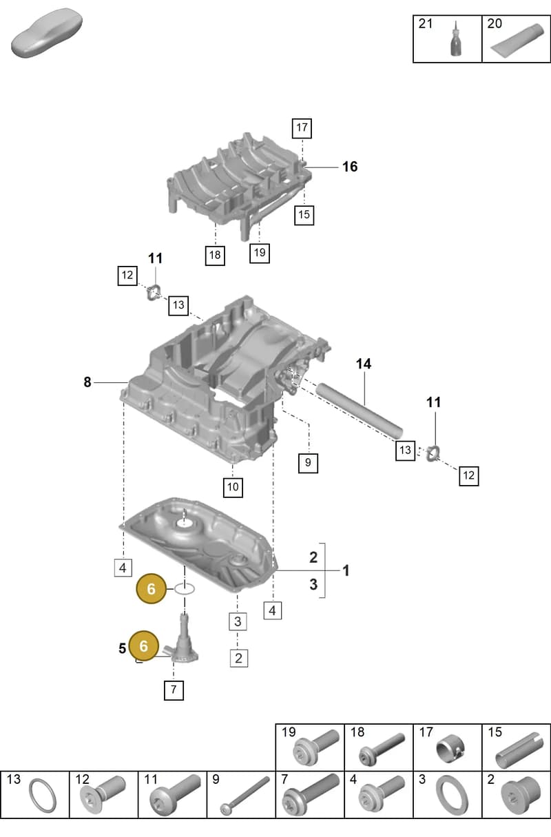 PAB103196C — Porsche Panamera (2023-2025) diagram p58104110, position 6