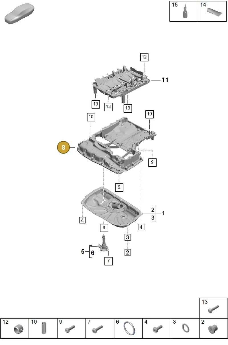 PAB103603B — Porsche Cayenne Coupe (2023-2023) diagram p60104110, position 8