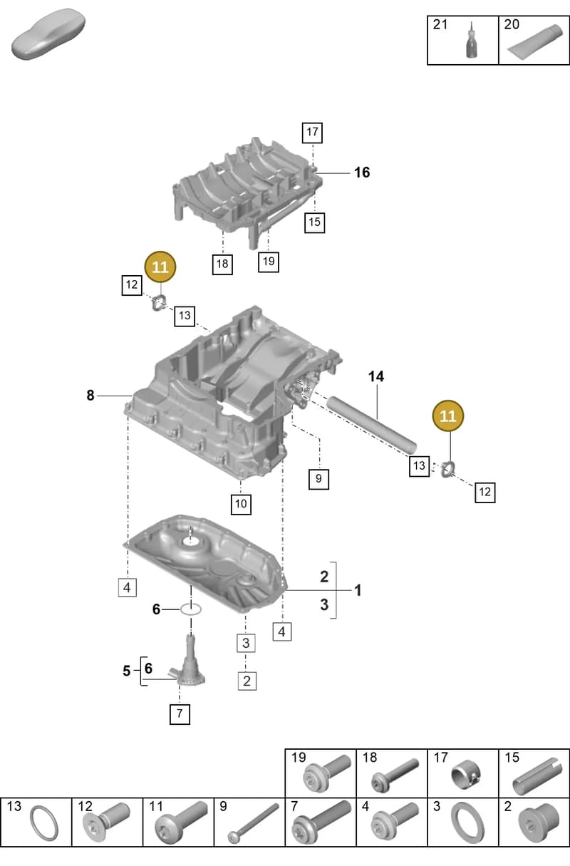 PAB103708 — Porsche Panamera (2023-2025) diagram p58104110, position 11