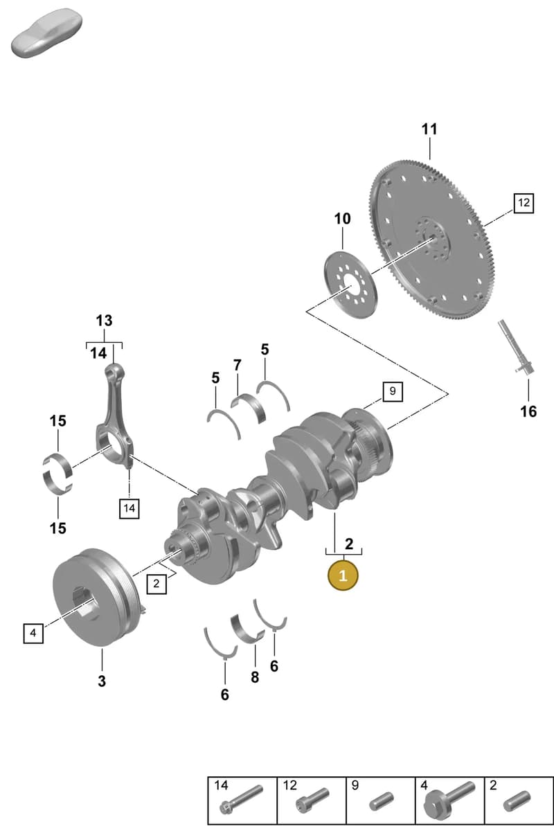 PAB105019C — Porsche Cayenne Coupe (2023-2023) diagram p60102020, position 1